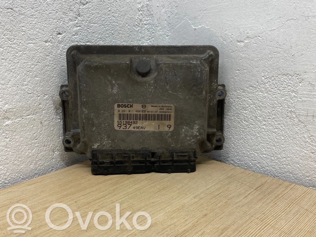 Engine control unit/module   0281011488,55198492,93749EAV