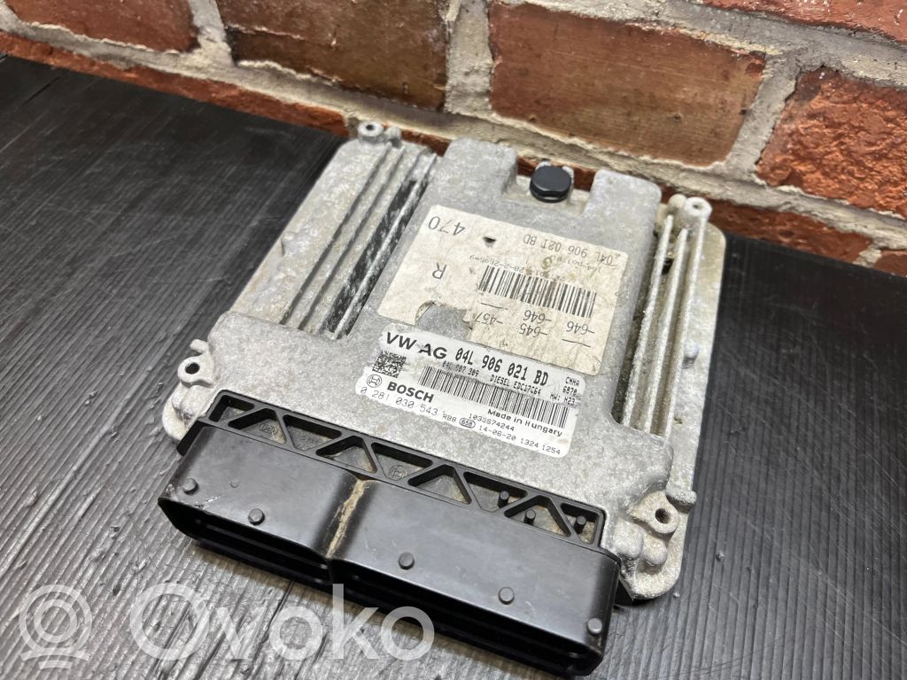 Engine control unit/module   04L906021BD,04L907309,0281030543