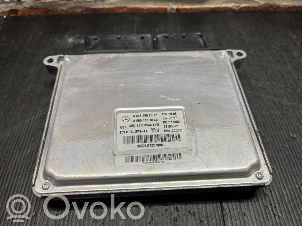 Mercedes-Benz C W204 Unitate control motor/modul ECU 