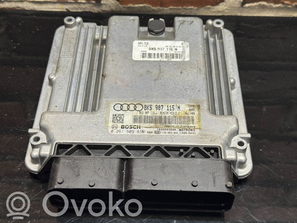 Engine control unit/module ECU   8K5907115N,8K2907115L,0261S09835