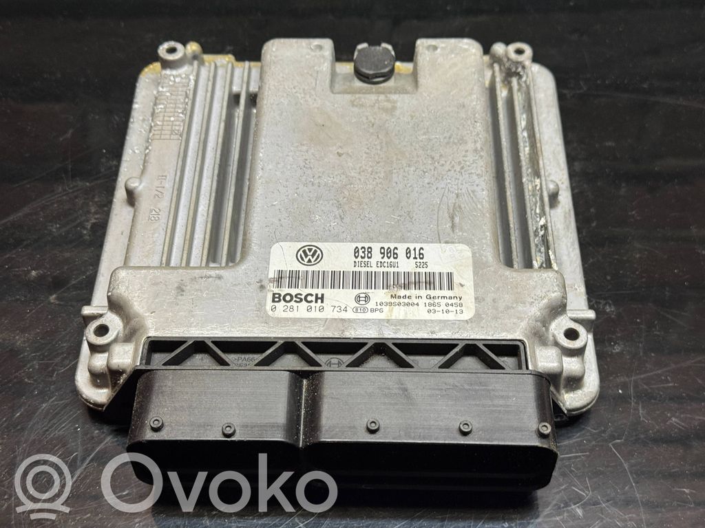Engine control unit/module   038906016,0281010734,1039S03004