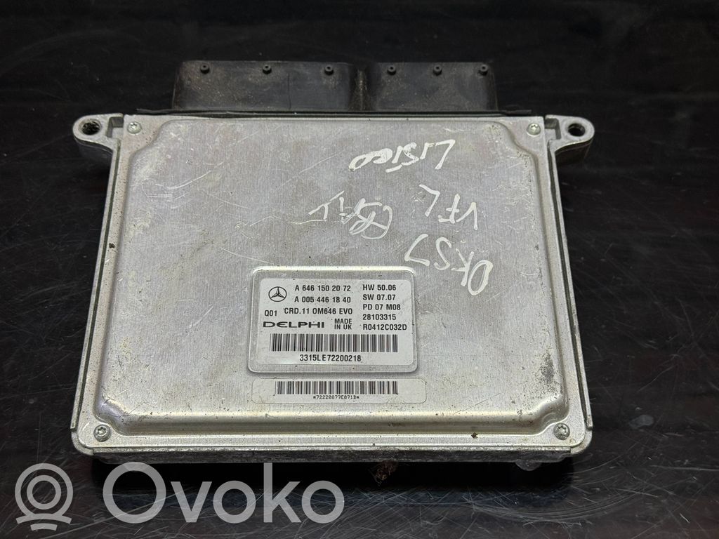 Mercedes-Benz C W204 Engine control unit/module 