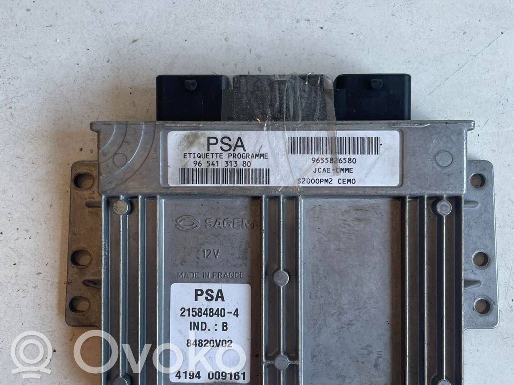 Peugeot 407 Engine control unit/module 