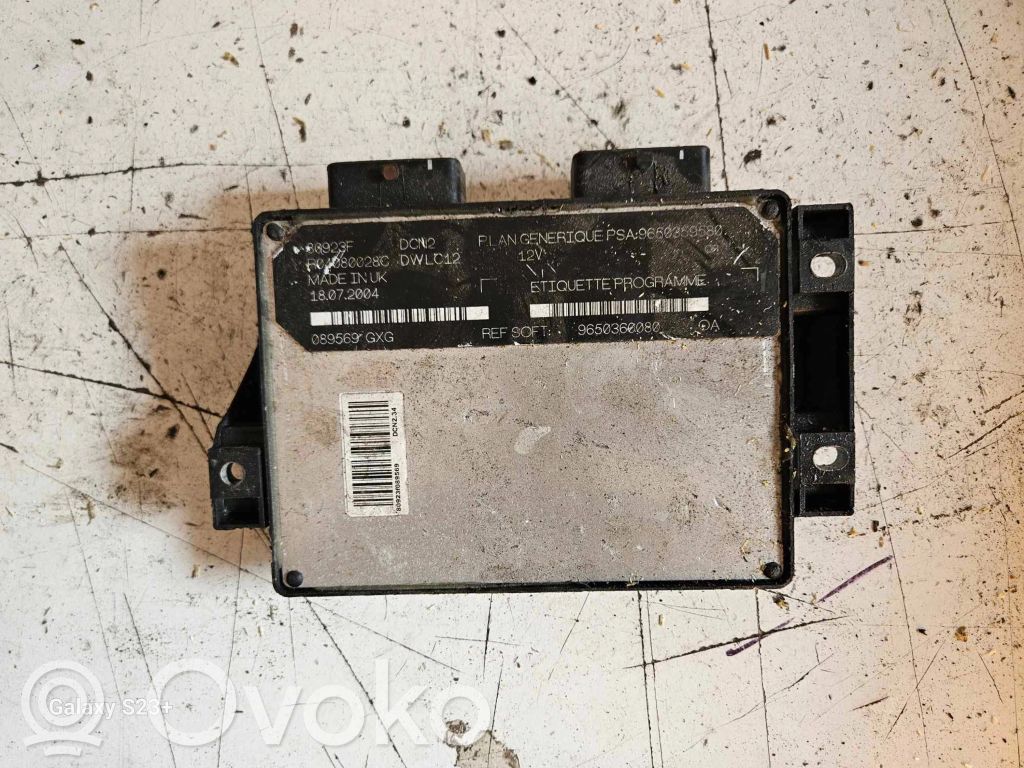 Peugeot Partner Engine control unit/module 