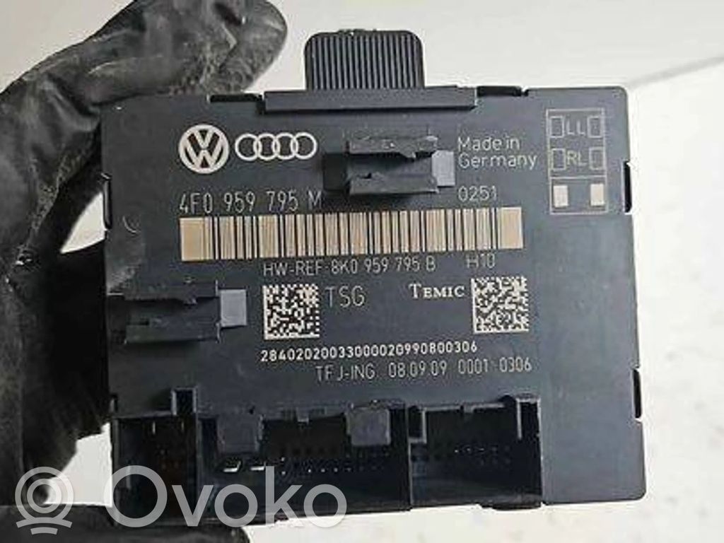 Unité de commande module de porte   8K0959795B,4F0959795M