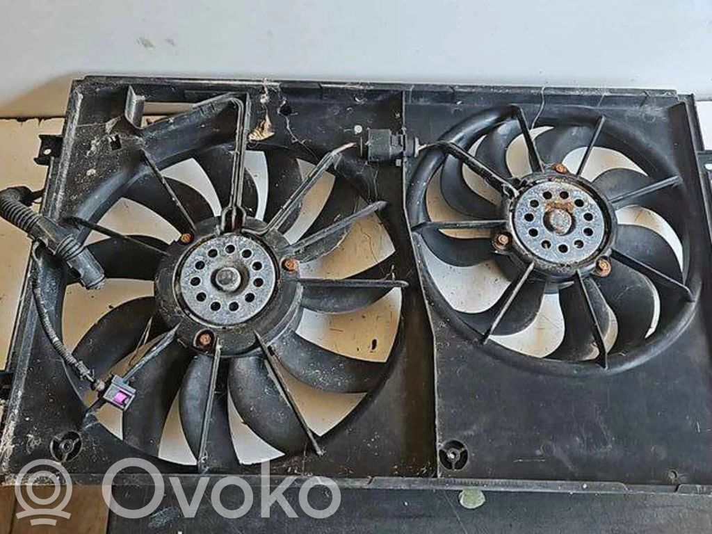 Skoda Octavia Mk2 (1Z) Osłona wentylatora chłodnicy 