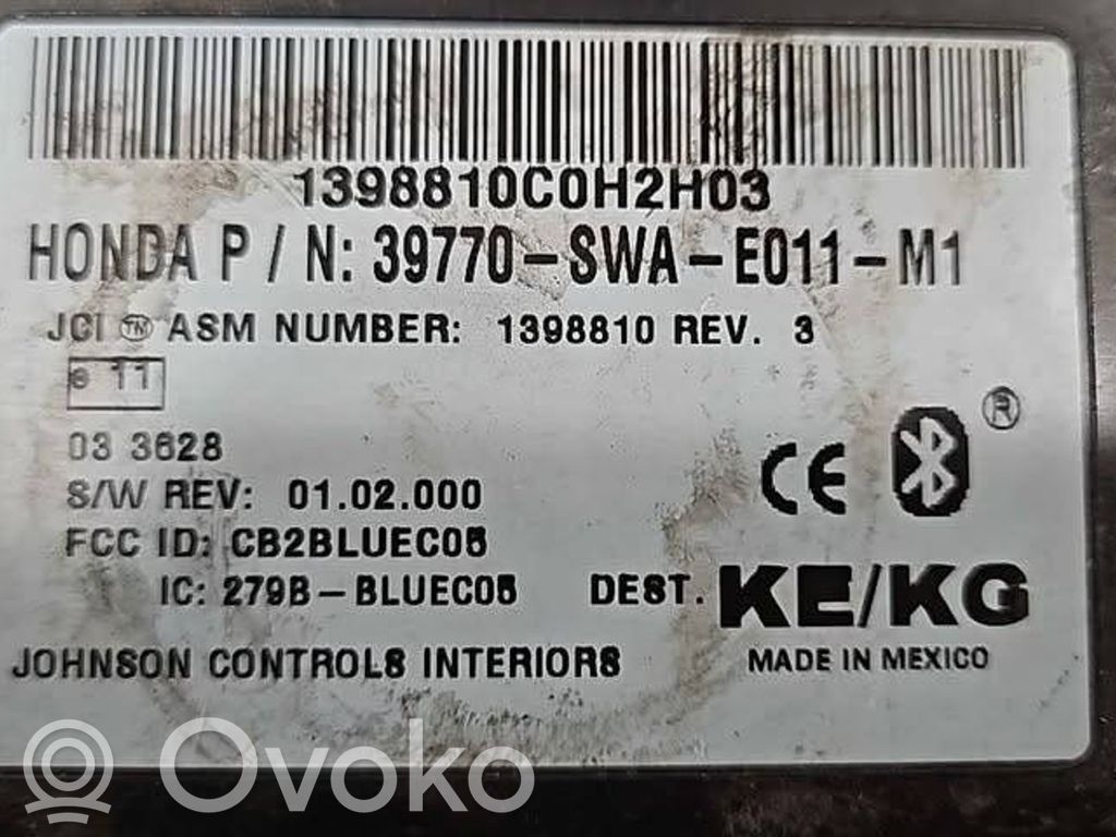 Honda CR-V Kiti valdymo blokai/ moduliai 