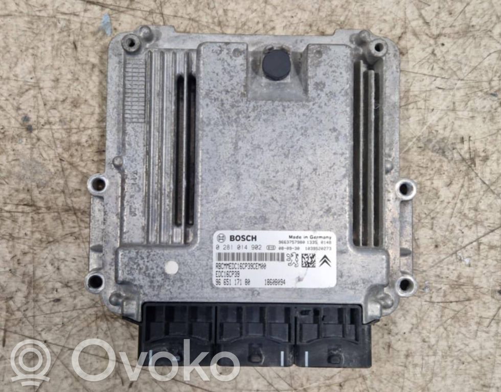 Engine control unit/module   0281014902,9663757980,9665117180