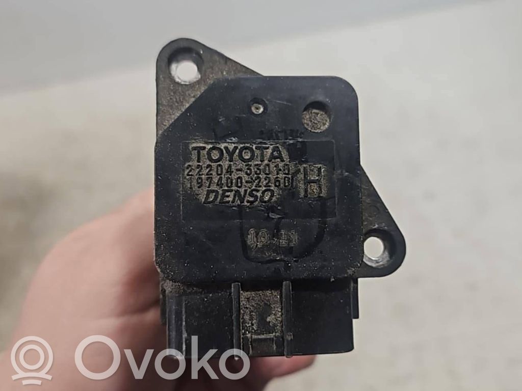Toyota Auris 150 Mass air flow meter 