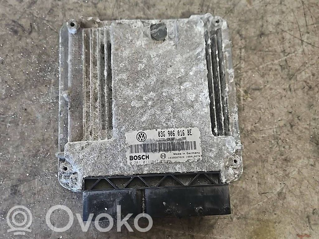 Engine control unit/module   03G906016BE,0281011947,1039S07020
