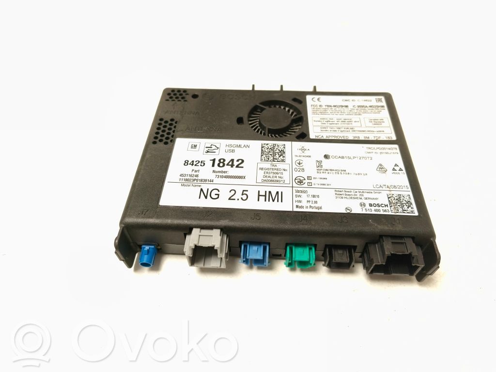 Opel Astra K GPS navigation control unit/module 