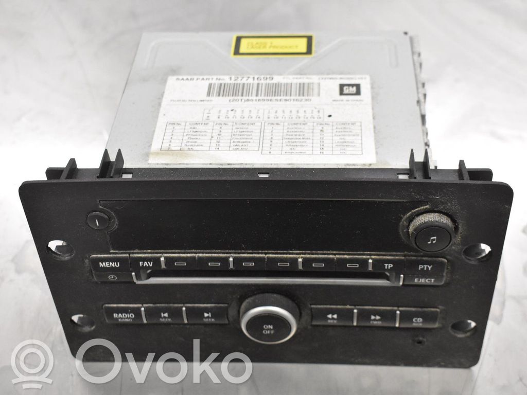 Panel / Radioodtwarzacz CD/DVD/GPS   12771699