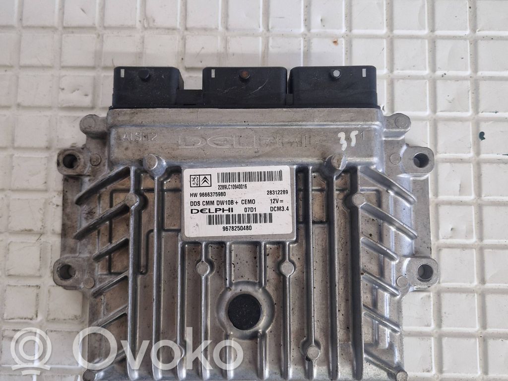 Engine control unit/module   28312289,9678250480,9666375980