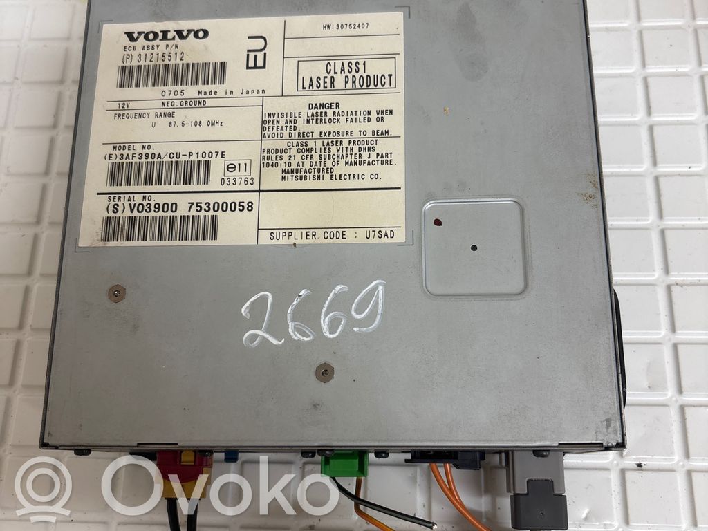 Volvo V50 Navigation unit CD/DVD player 