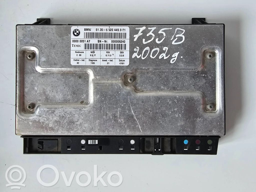 BMW 7 E65 E66 Seat control module 