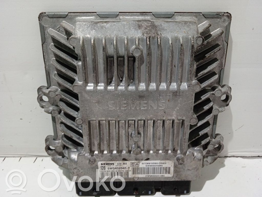 Engine control unit/module   5WS40204E,SW9658345280,HW9655041480