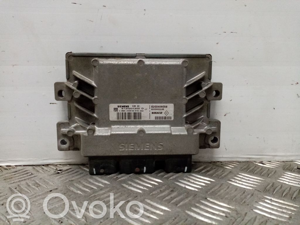 Engine control unit/module   8200406058,8200400246,S120201205D