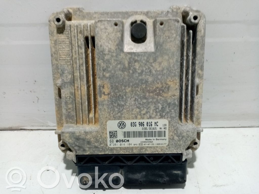 Unidad de control/módulo del motor   03G906016MC,0281014104