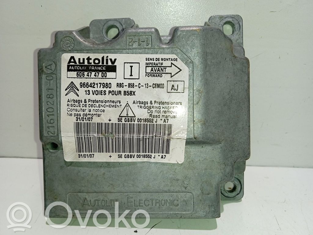 Citroen C4 Grand Picasso Centralina/modulo airbag 