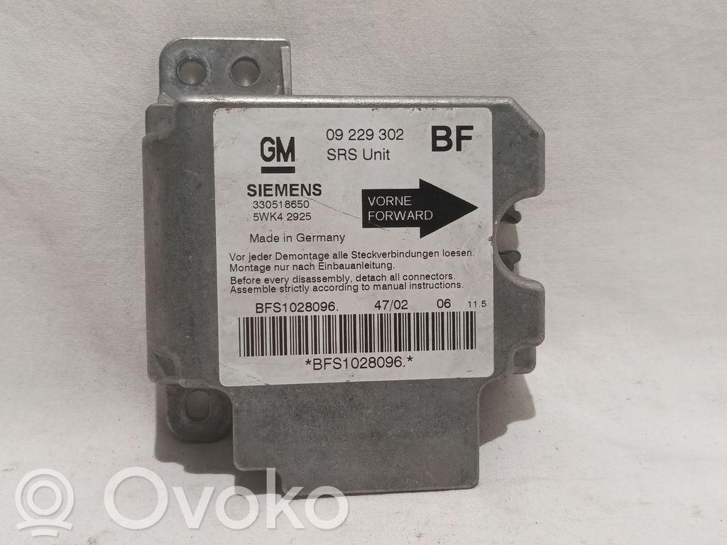 Opel Astra G Centralina/modulo airbag 