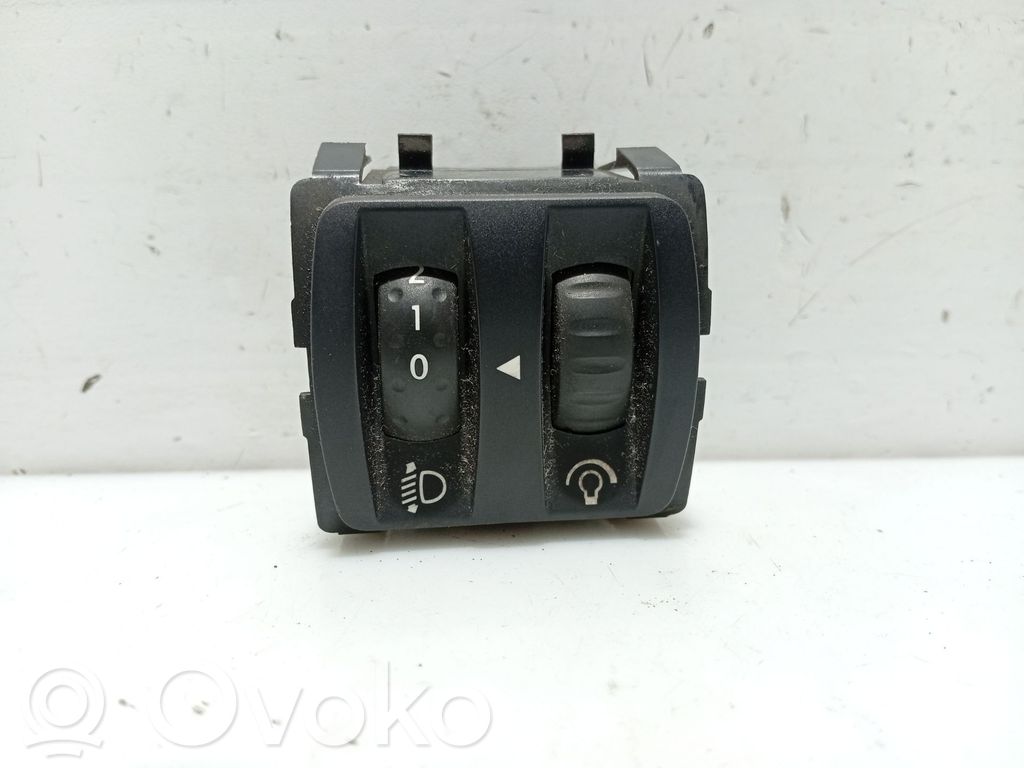 Renault Clio IV Panelės apšvietimo reguliavimo jungtukas 