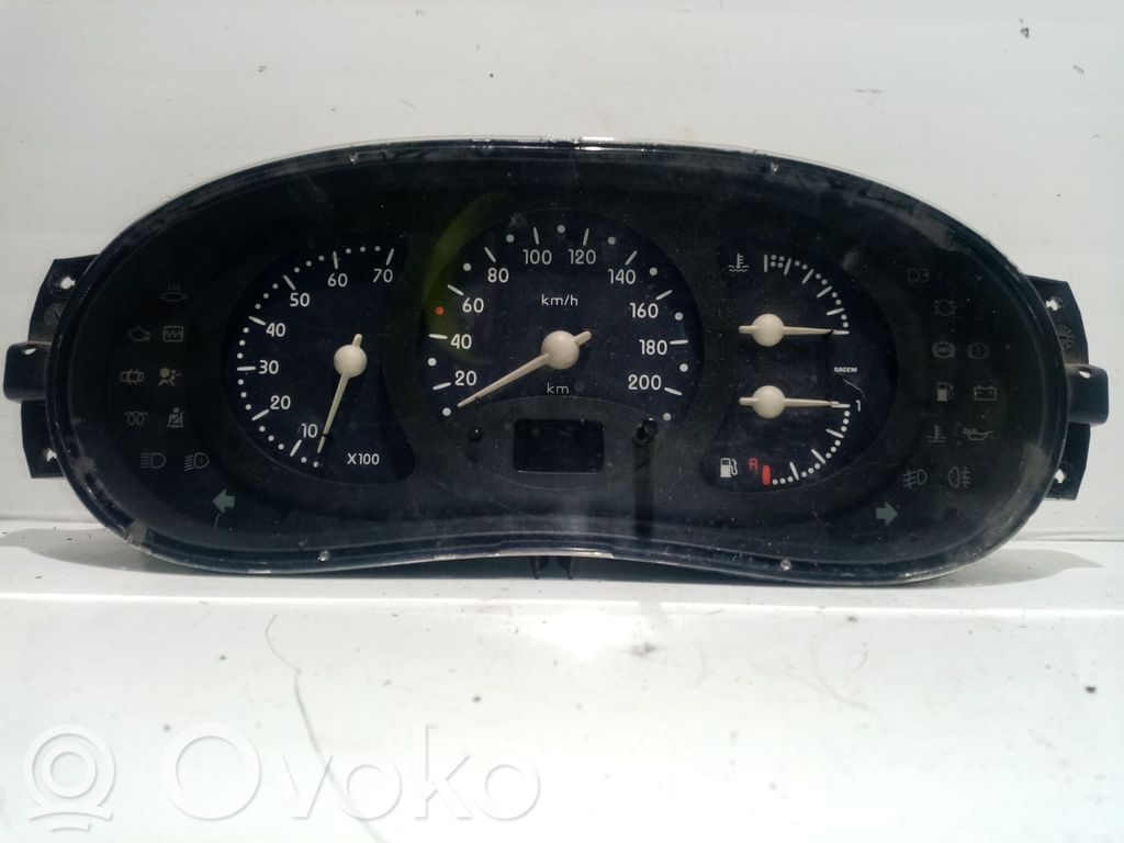 Renault Clio I Speedometer (instrument cluster) 