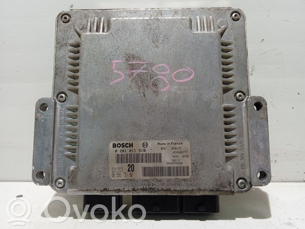 Engine control unit/module   9658373180,0281011518