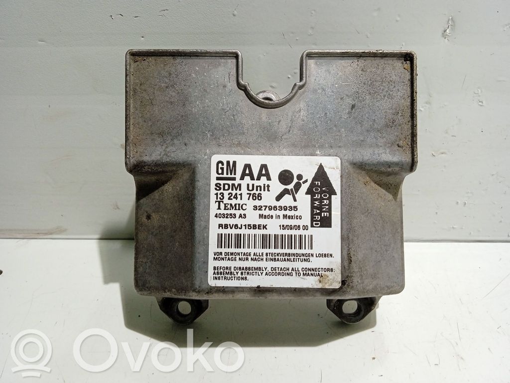 Opel Zafira B Unitate/modul de comandă airbaguri 