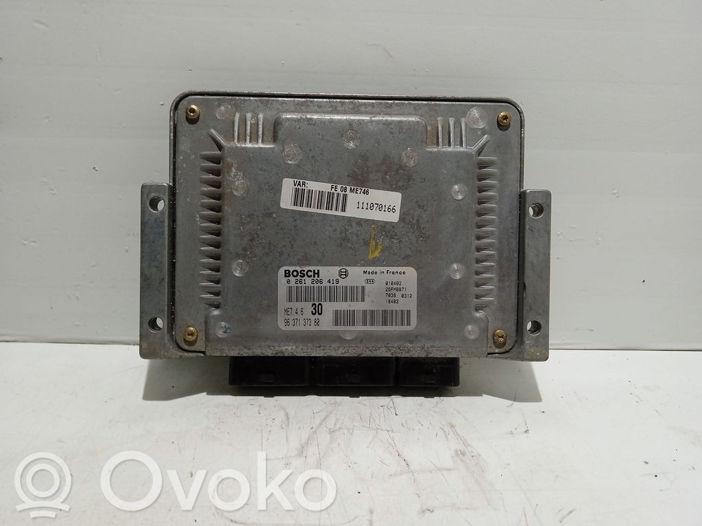 Unidad de control/módulo del motor   0261206419,9637137380