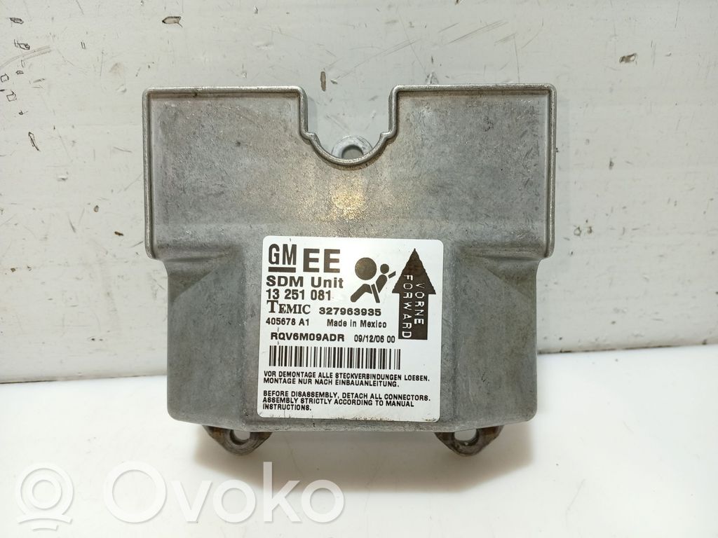 Opel Astra G Unitate/modul de comandă airbaguri 