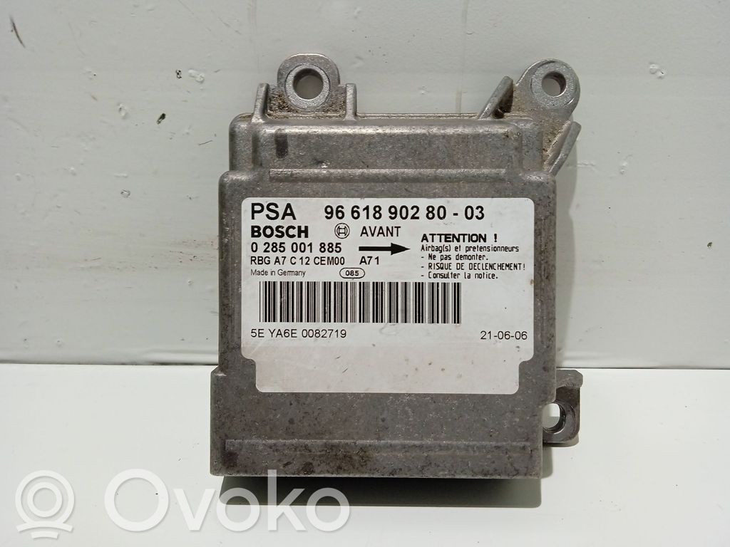 Peugeot 207 Module de contrôle airbag 