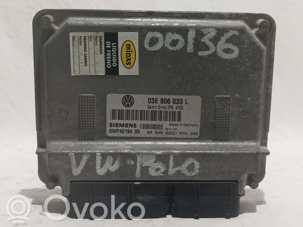 Volkswagen Polo Unitate/modul de control motor 