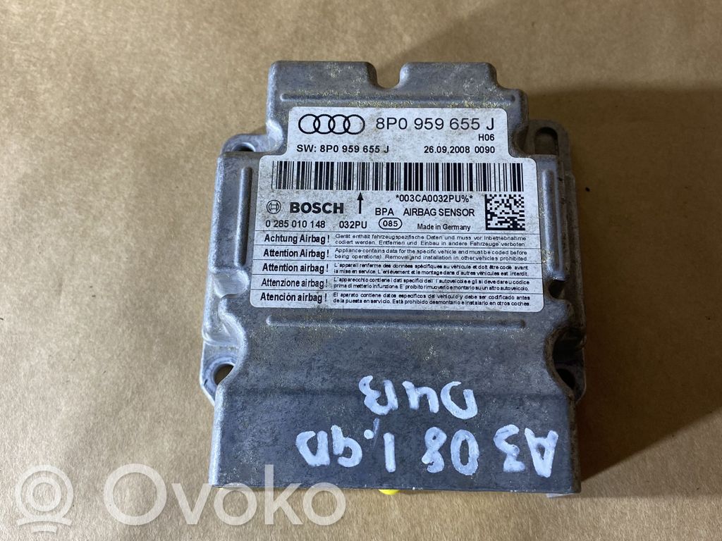 Audi A3 S3 8P Airbag control unit/module 