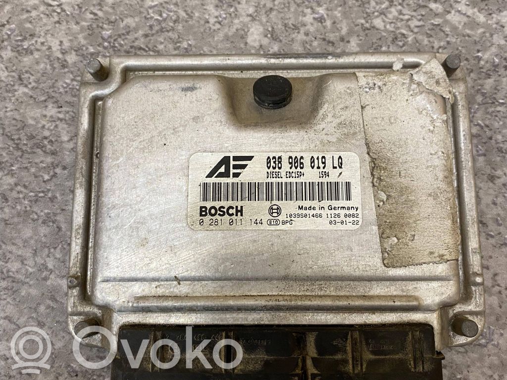 Engine control unit/module   038906019LQ,0281011144,1039S01466