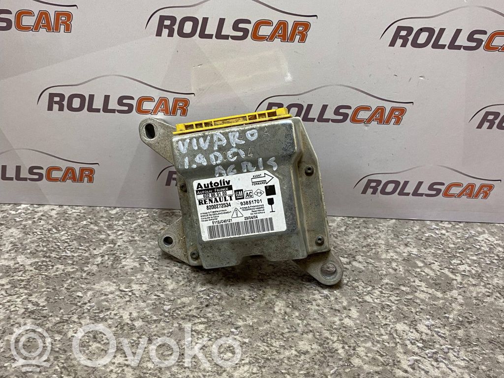 Opel Vivaro Airbag control unit/module 