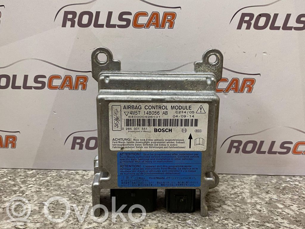 Airbag control unit/module   4M5T14B056AB,0285001551,C21405,640000496101