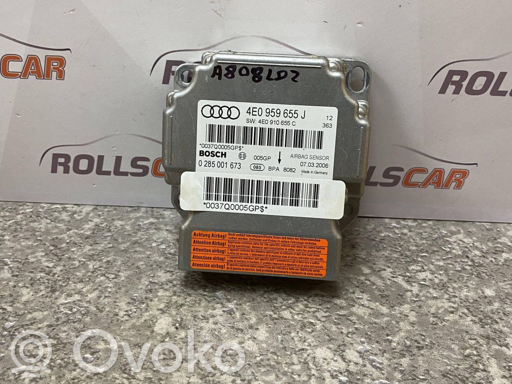 Audi A8 S8 D3 4E Airbag control unit/module 