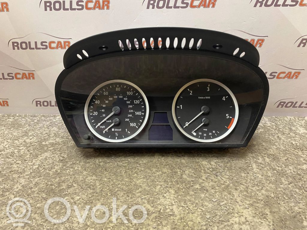 BMW 5 E60 E61 Spidometrs (instrumentu panelī) 
