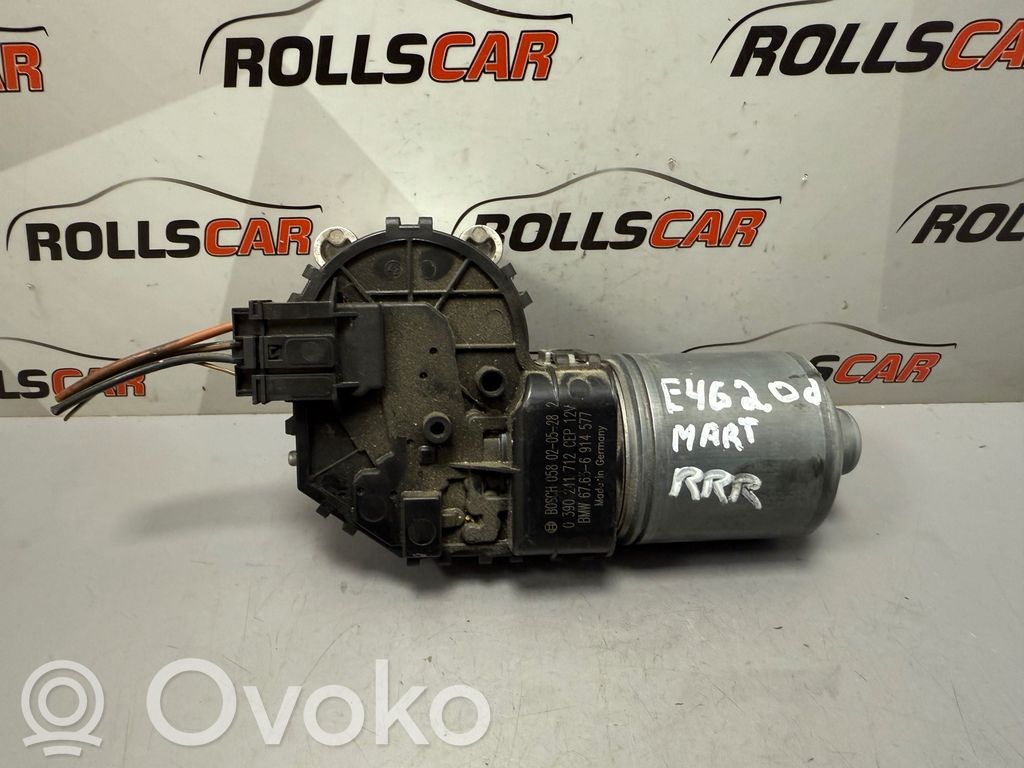BMW 3 E46 Front wiper linkage and motor 