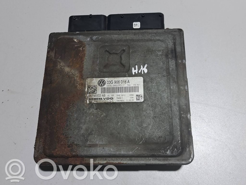 Engine control unit/module   03G906018A,5WP45502AB