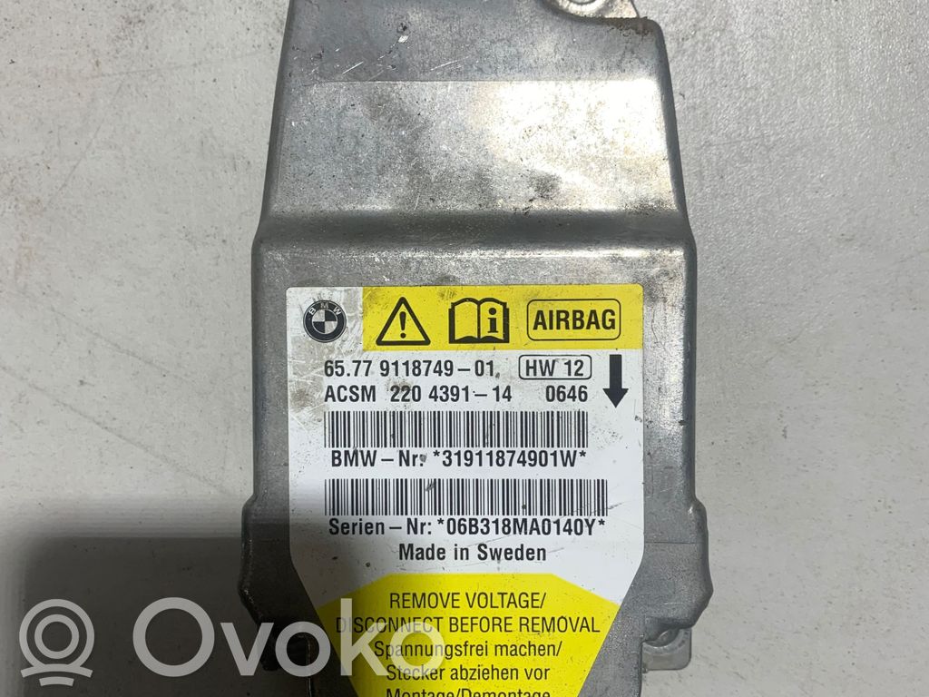Airbag control unit/module   9118749,31911874901W,22043914