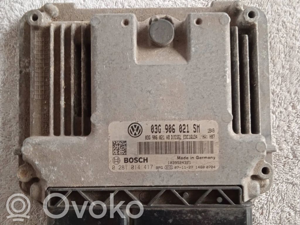Engine control unit/module   03G906021AB,03G906021SM,0281014417
