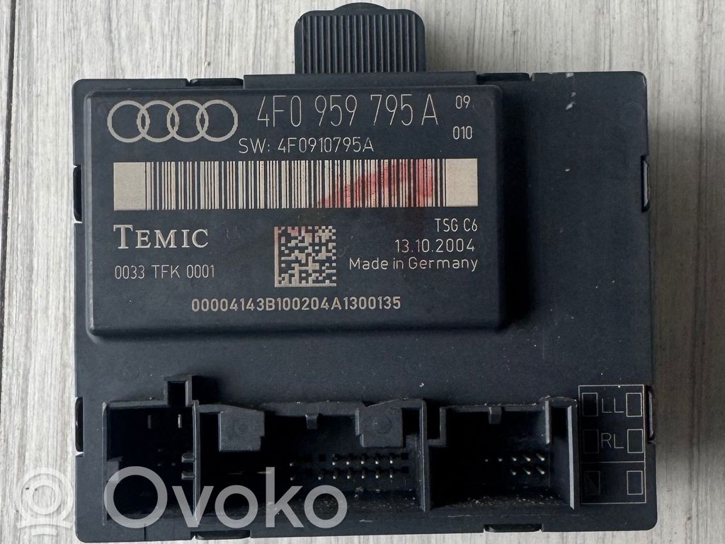 Audi A6 S6 C6 4F Sterownik / Moduł drzwi 