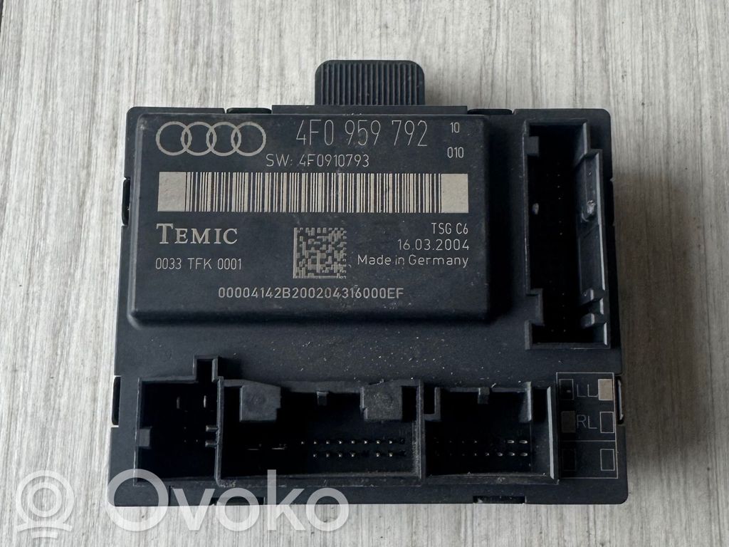 Unité de commande module de porte   4F0959792,16032004,4E0910793,A2B00020431600