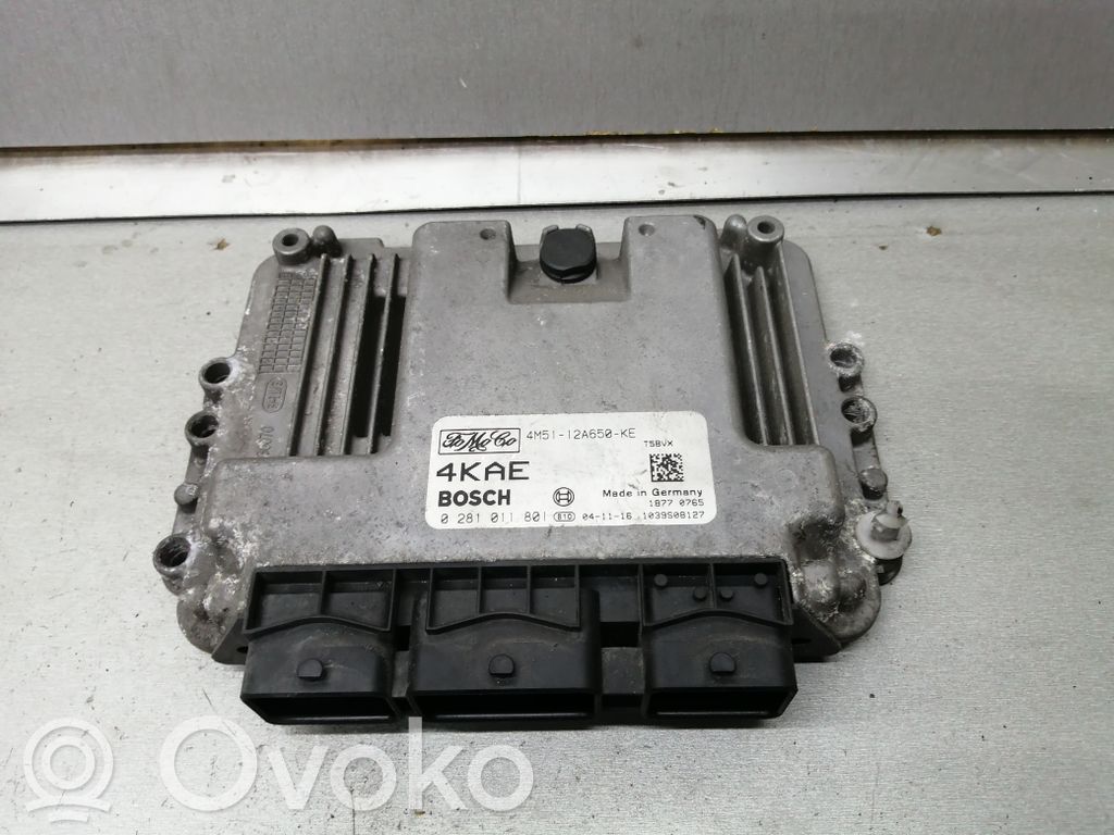 Engine control unit/module   4M5112A650KE,0281011801