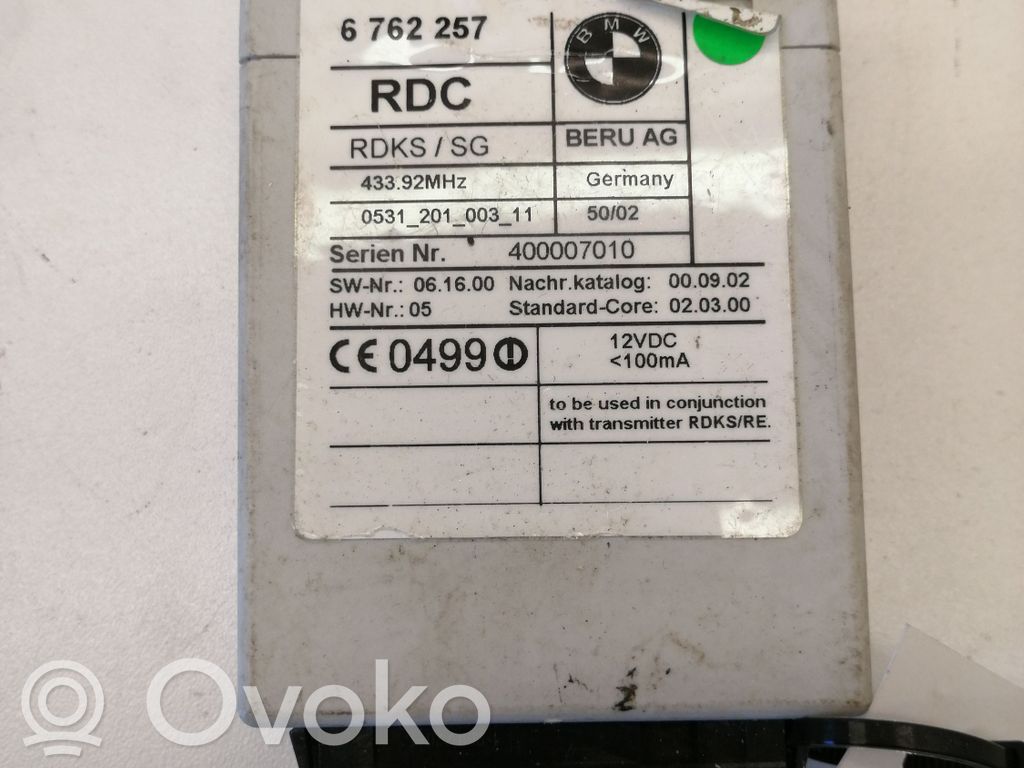 BMW 7 E65 E66 Module de pression des pneus 