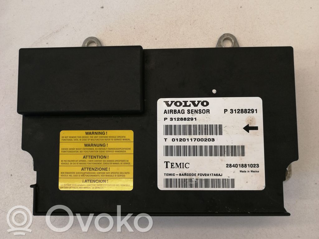 Volvo S80 Sterownik / Moduł Airbag 