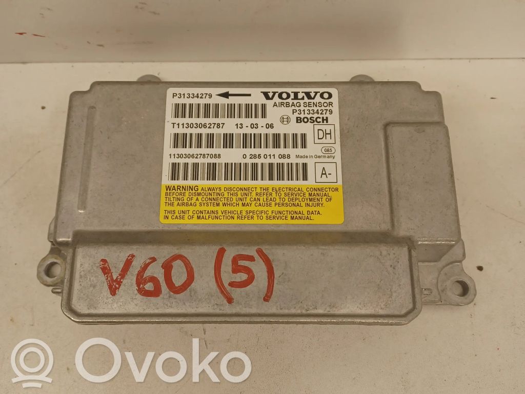 Volvo V60 Airbag control unit/module 