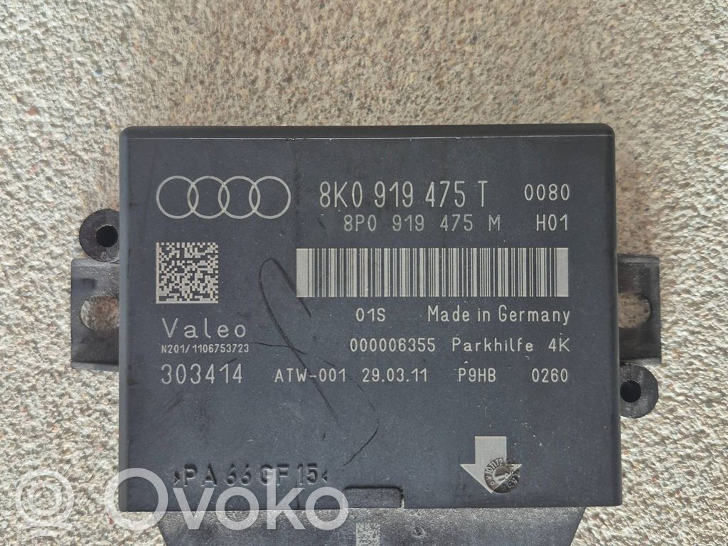 Parking PDC control unit/module   8K0919475T,000006355,8P0919475M
