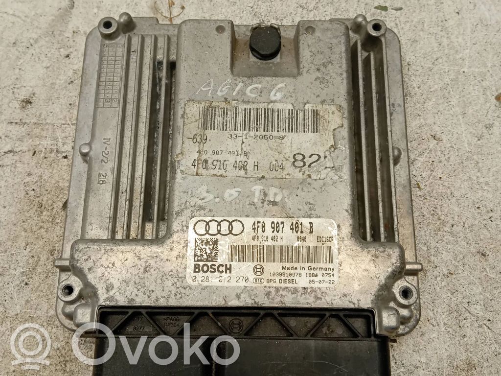 Engine control unit/module   4F0907401B,4F0911402H,4F0910402H,0281012270